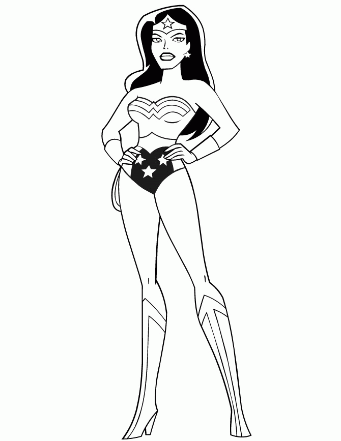 Superhero Coloring Pages For Girls