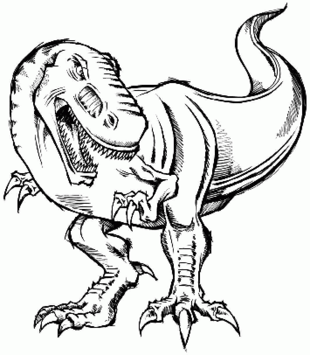 T-Rex Dinosaur Coloring Pages Printable - T-Rex Coloring