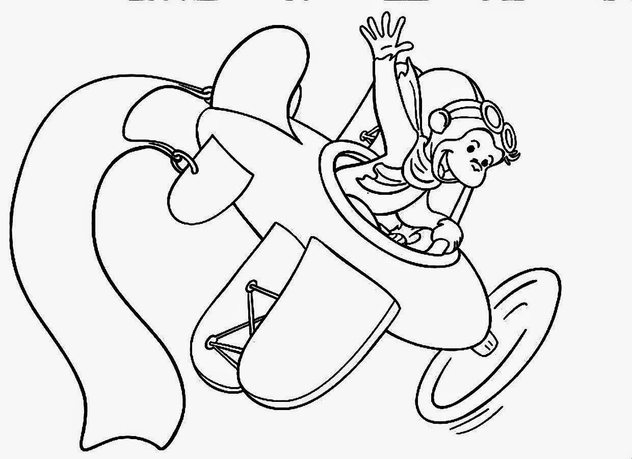 Curious George Hundley Coloring Pages 