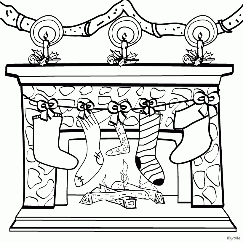 Christmas Stocking Coloring Pages | Coloring Pages For All Ages