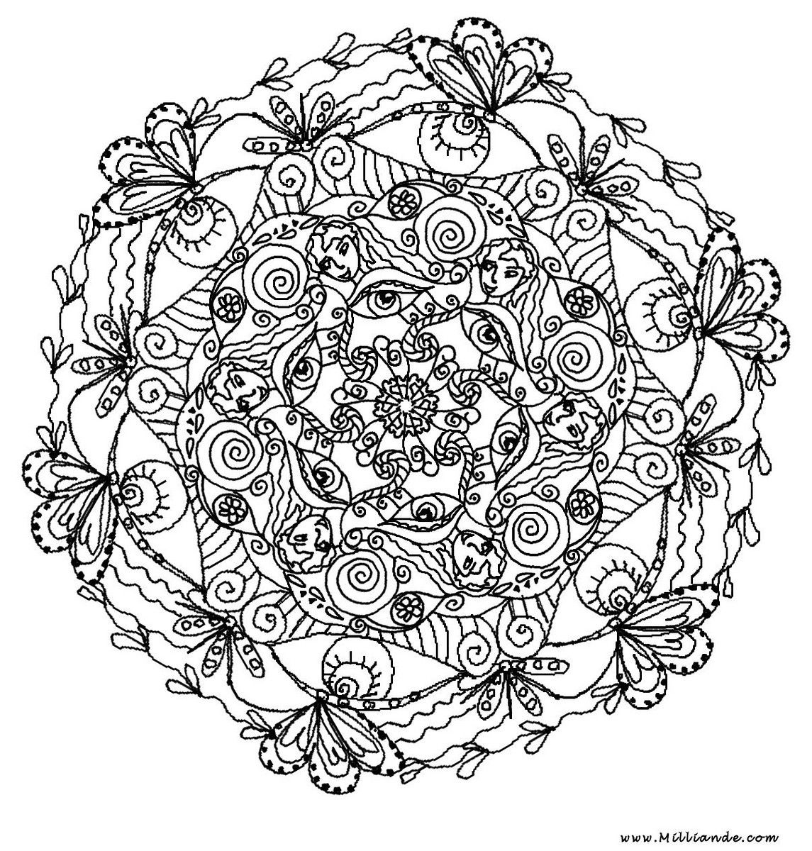 free printable coloring pages for adults advanced   Clip Art Library