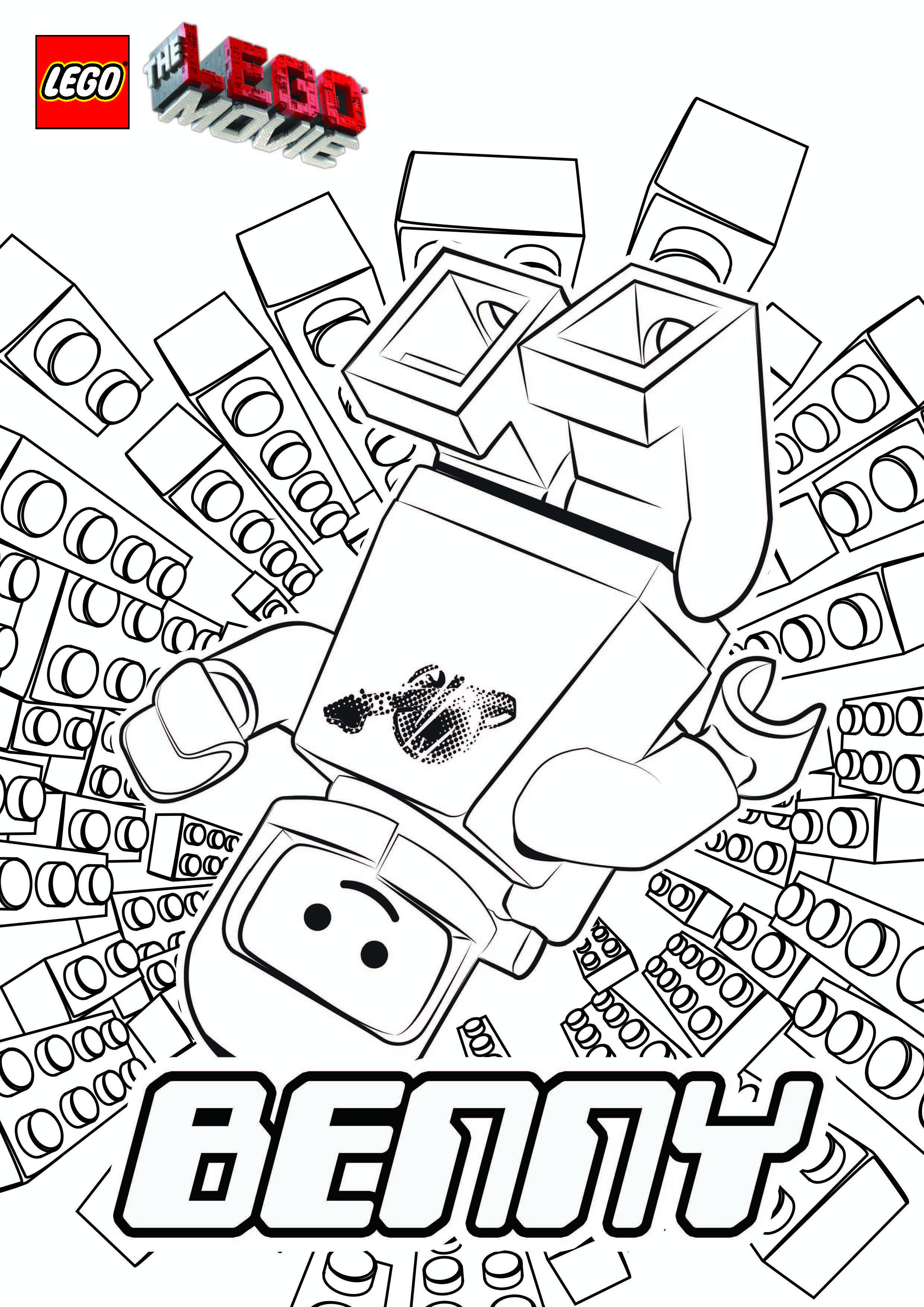 Clipart Library The LEGO® Movie Explore - DOWNLOADS - Coloring Pages - Benny