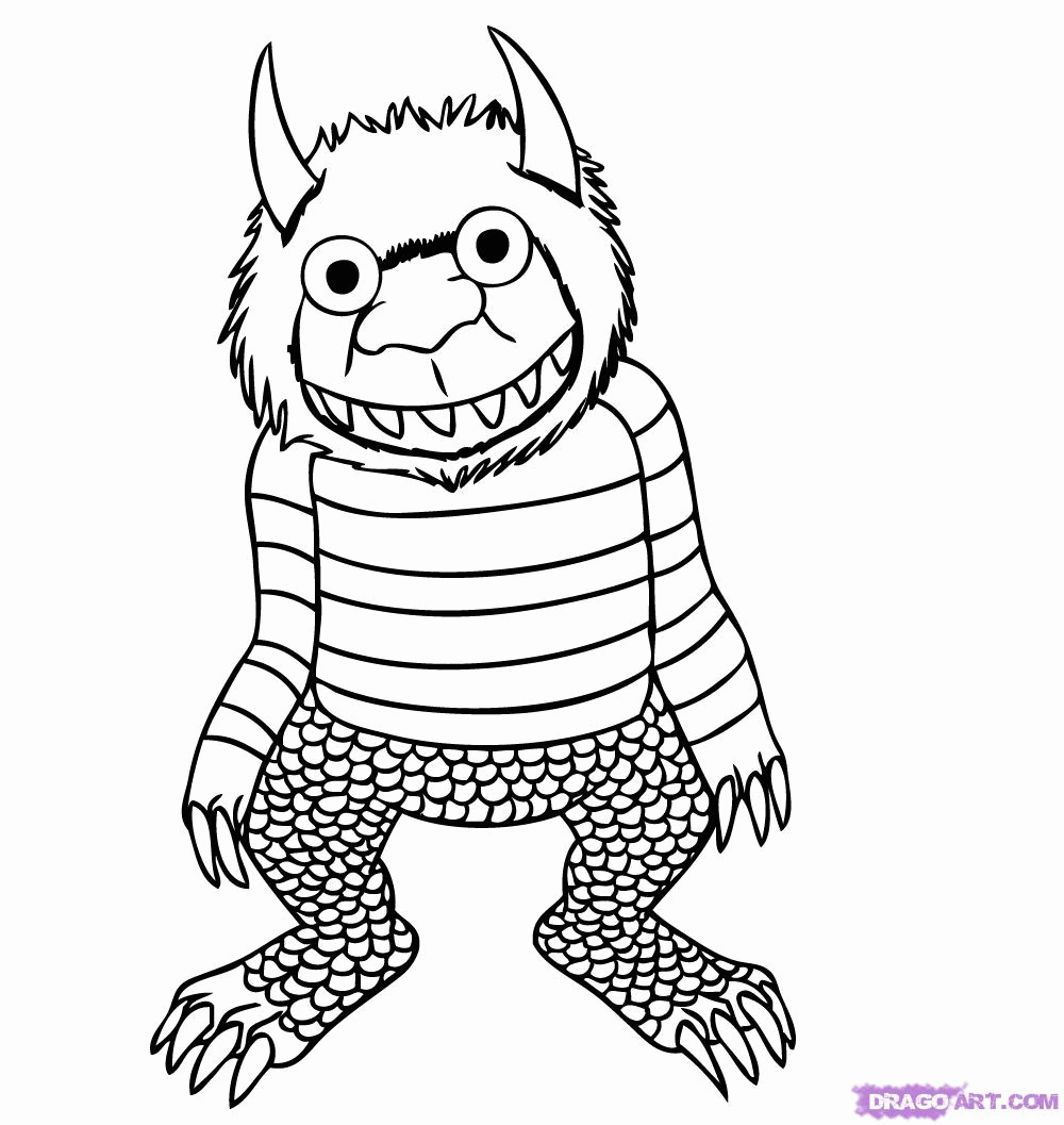 Where The Wild Things Are Coloring Page Free