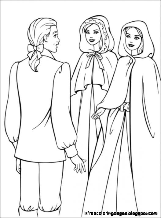 Barbie As The Princess And The Pauper Coloring Pages | Free