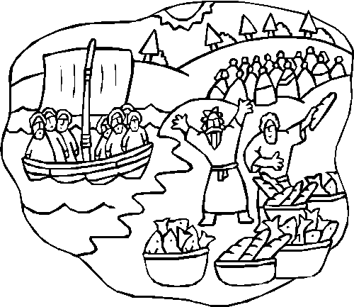 Free Loaves And Fishes Coloring Page, Download Free Loaves And Fishes