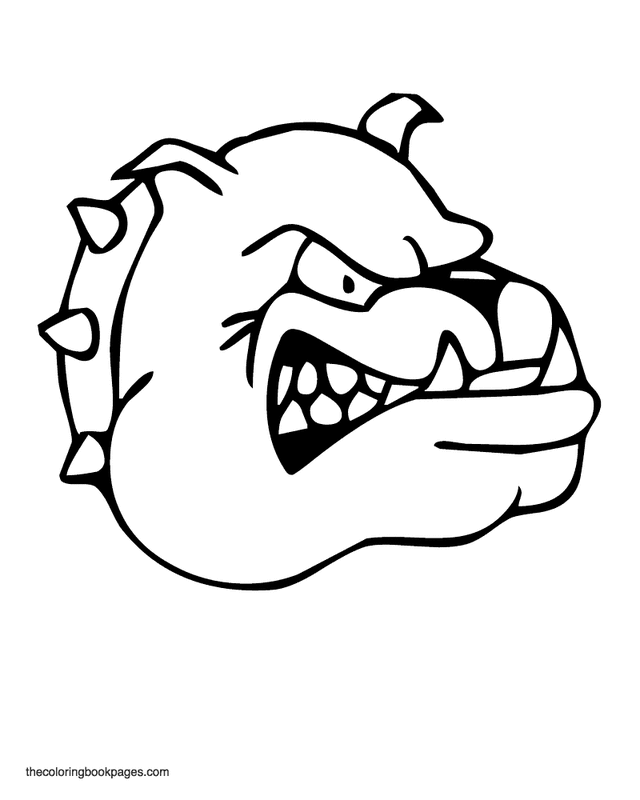 Georgia Bulldog Coloring Page | Coloring Pages for Kids and for Adults
