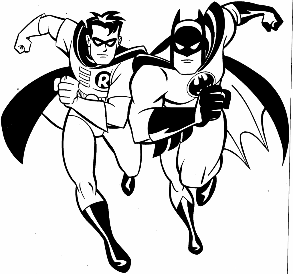 printable batman coloring 