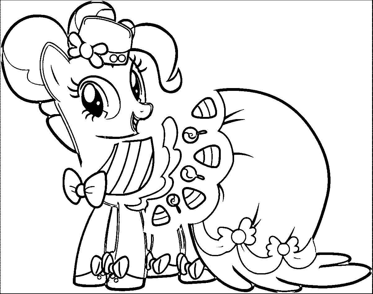 Canterlot my little pony pinkie pie gala dress mlp friendship is magic cartoon coloring page-kids-we-coloring-page