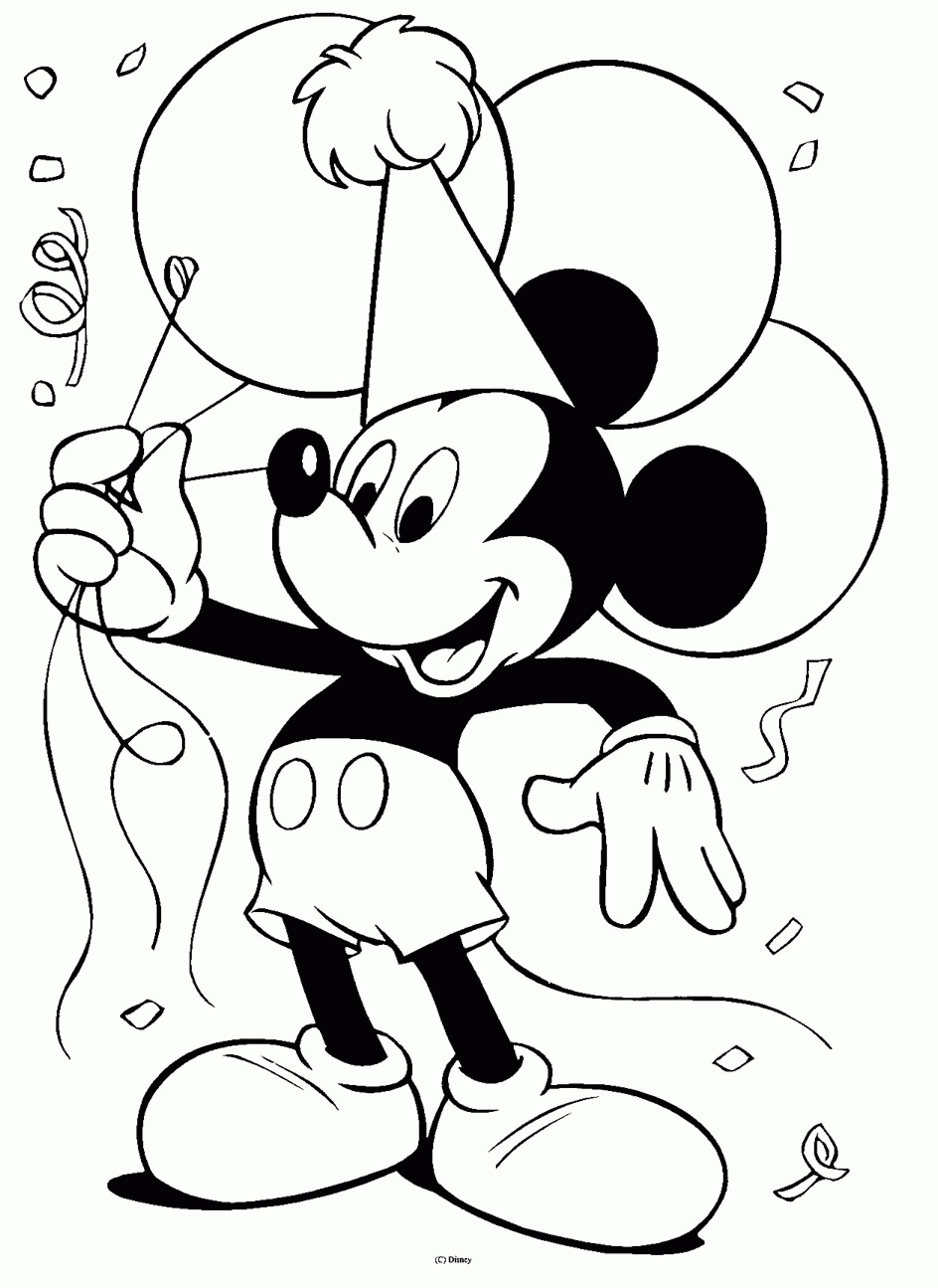 free printable mickey mouse coloring pages   Clip Art Library