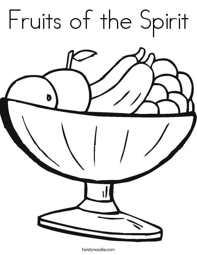 Fruits of the Spirit Coloring Page 