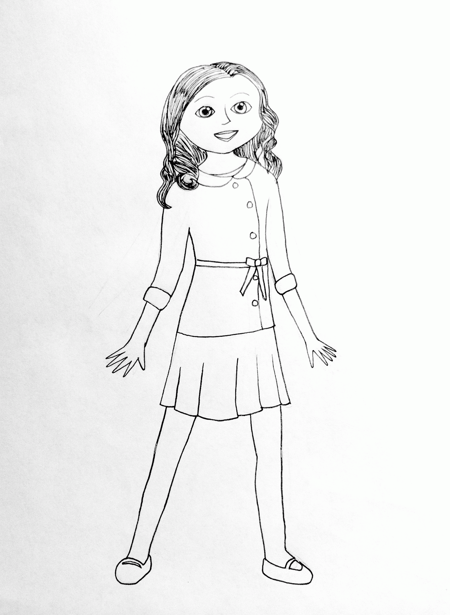 American Doll Saige Coloring Pages | Coloring Pages For All Ages