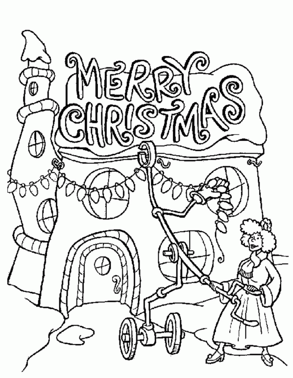 christmas coloring pages   Clip Art Library