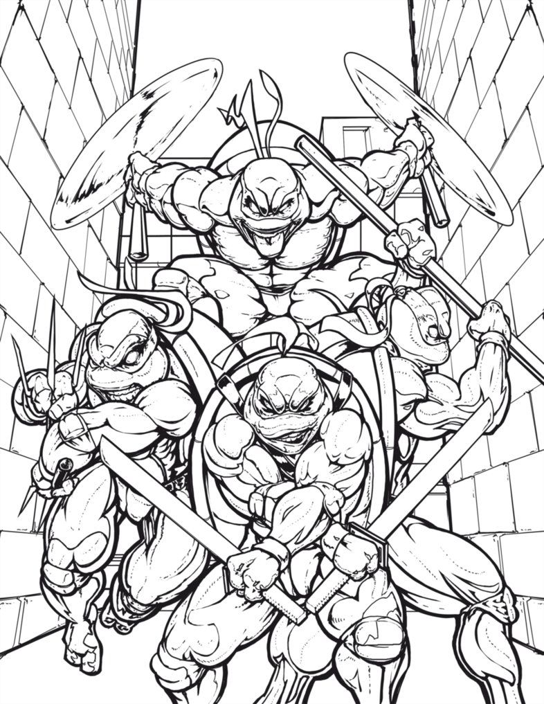 Age Ninja Turtles Coloring Book | High Quality Coloring Pages
