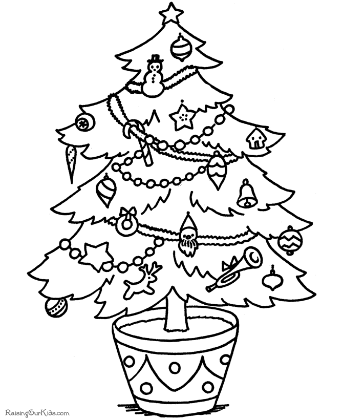 Christmas Tree Template Coloring Pages - Christmas Decorating ideas