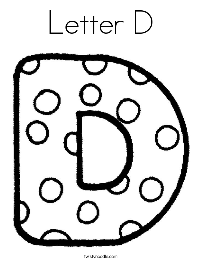 Free Printable Letter D Coloring Pages Download Free Printable Letter