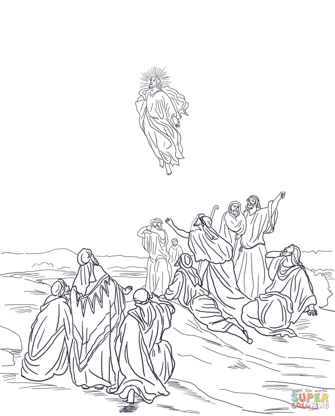 Free Ascension Coloring Page Download Free Ascension Coloring Page Png