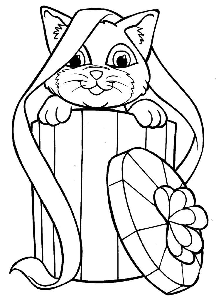 Kitty Cat Coloring Pages - Valentine Kitty Cat Coloring Page Free Cat Coloring Pages Coloringpages101 Com