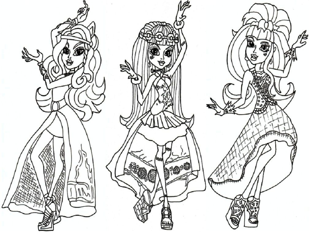 Free Monster High Coloring Pages Download Free Monster High Coloring 