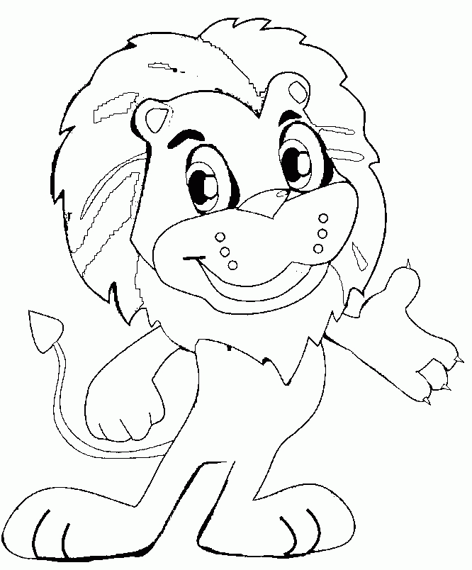  Cute Cartoon Lion Coloring Pages - Lion Coloring Pages