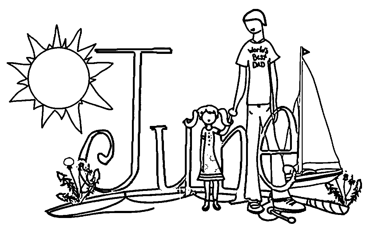 June For Coloring Clip Art Library