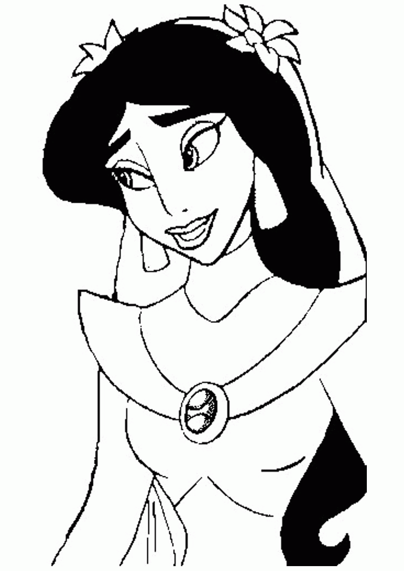 free printable jasmine coloring pages   Clip Art Library
