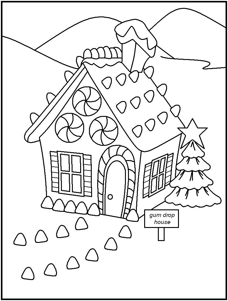  Christmas Gingerbread Coloring Page - Christmas