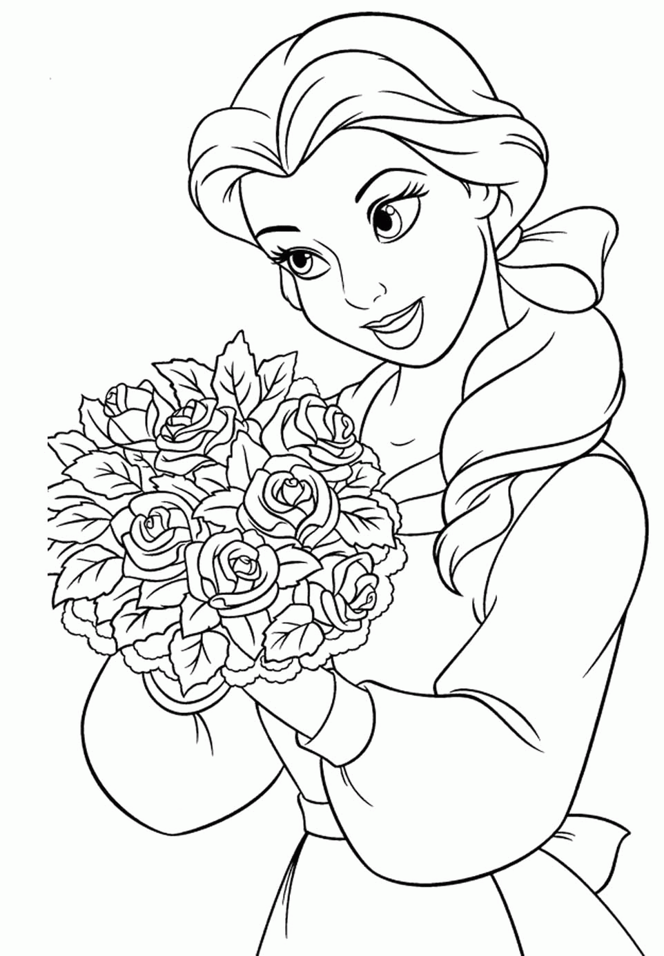 Free Printable Coloring Pages Princess Belle