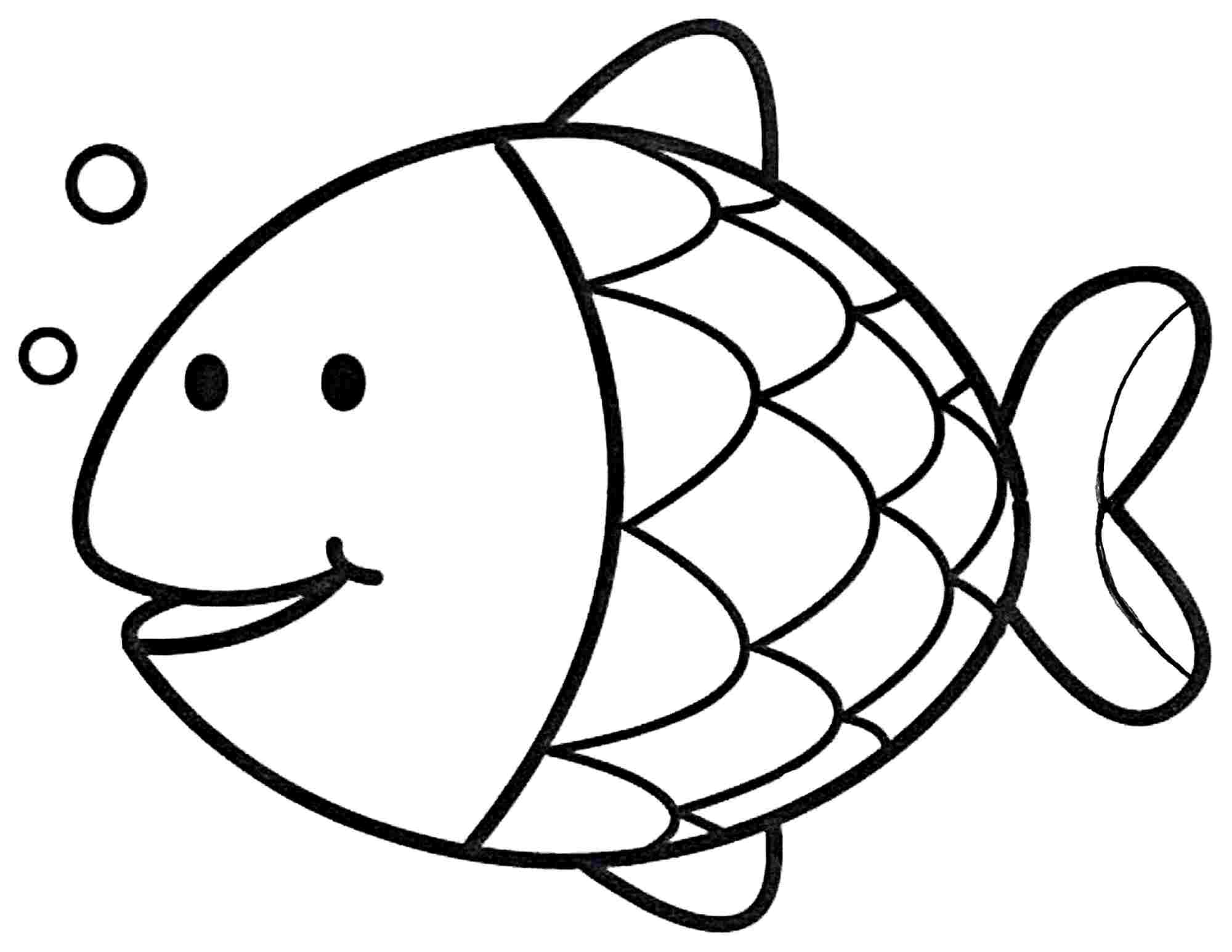 Free Simple Fish Coloring Page, Download Free Simple Fish Coloring Page