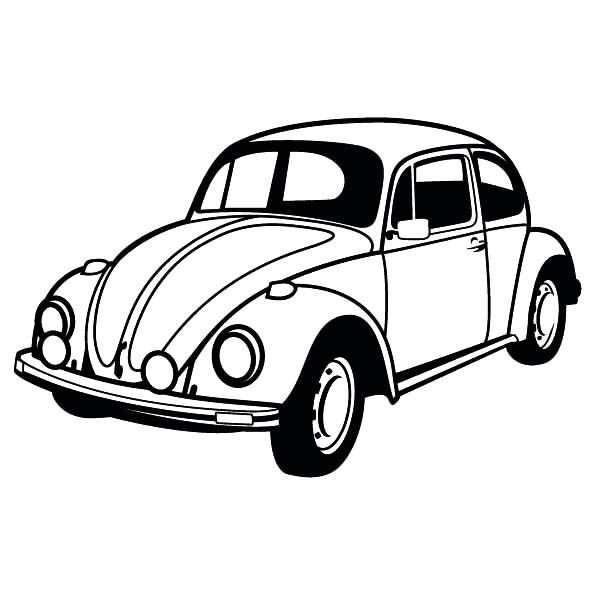 volkswagen beetle coloring pages