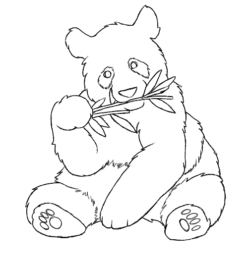 Panda| Coloring pages