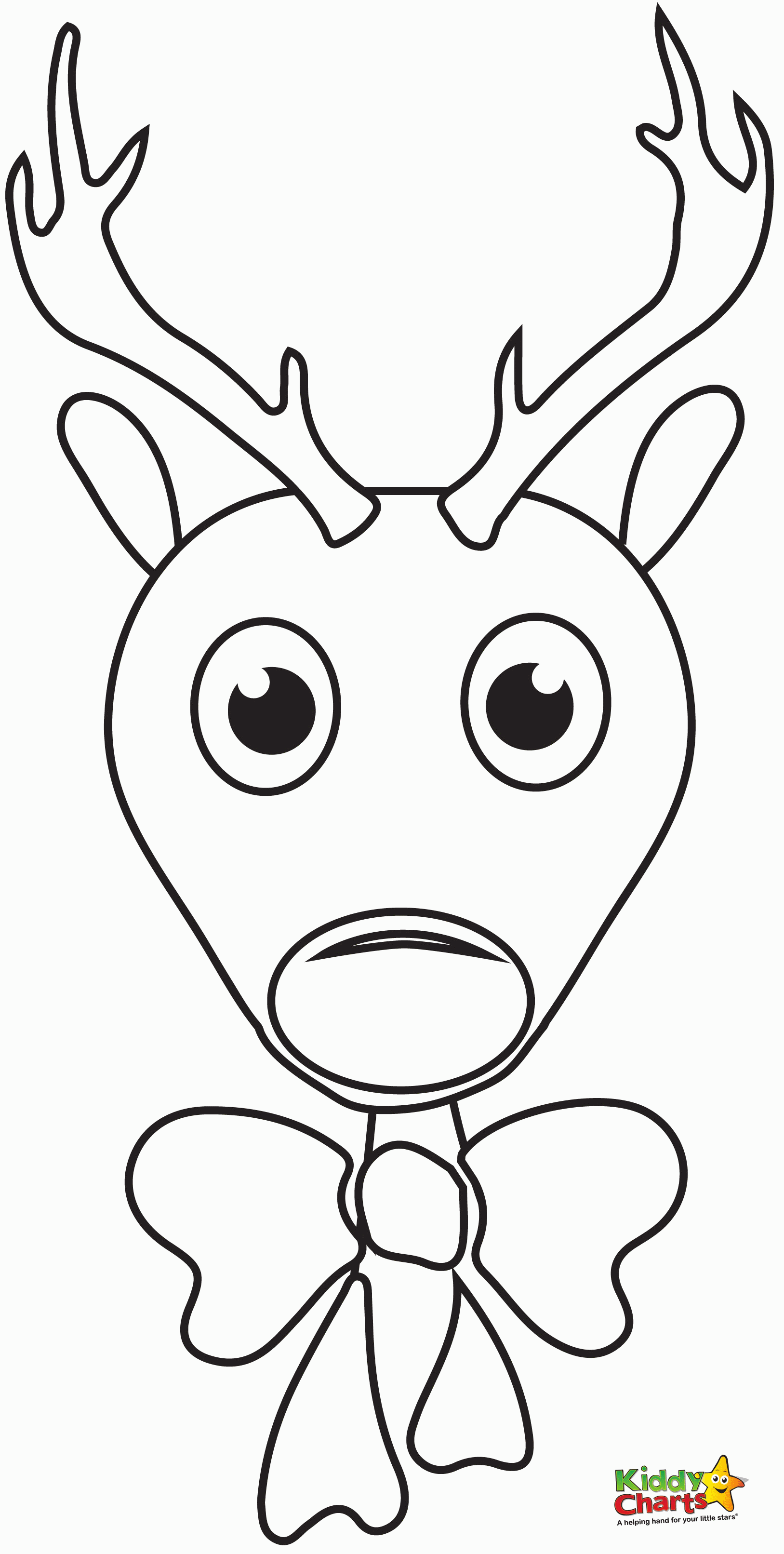 Free Printable Reindeer Coloring Sheet