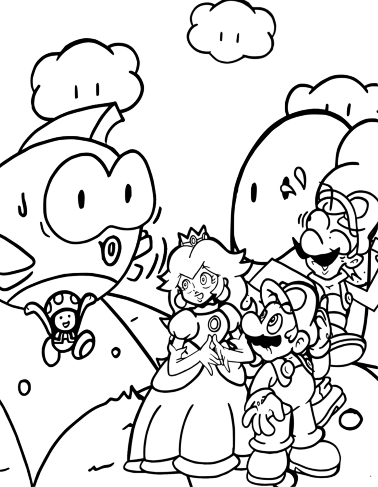 Free Mario Bros Coloring Pages | High Quality Coloring Pages