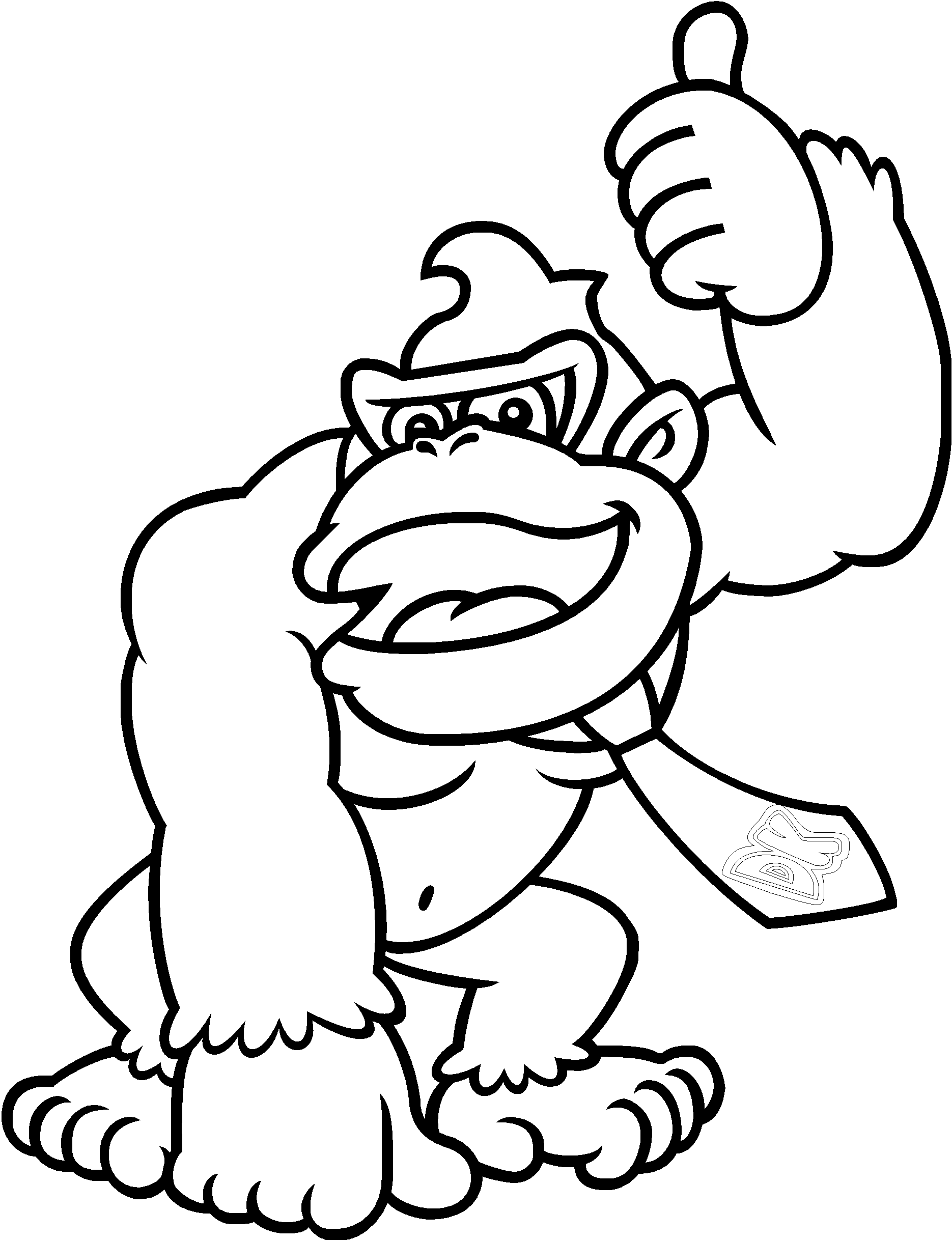 Donkey Kong Coloring Pictures | Coloring Pages for Kids and for Adults