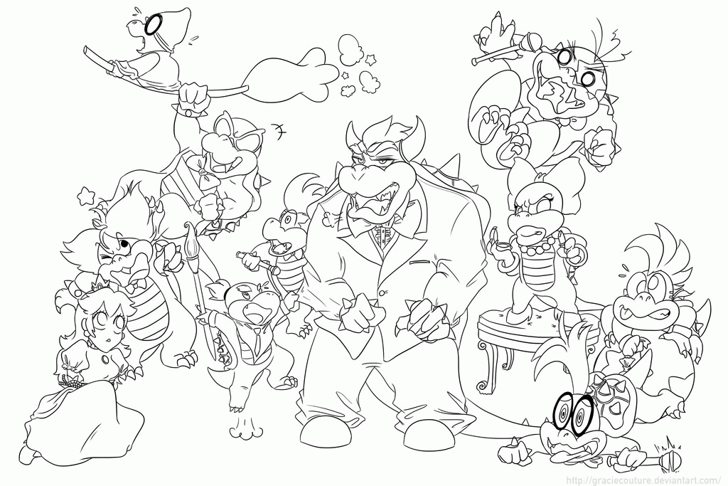Clip Arts Related To : iggy koopa coloring pages. 