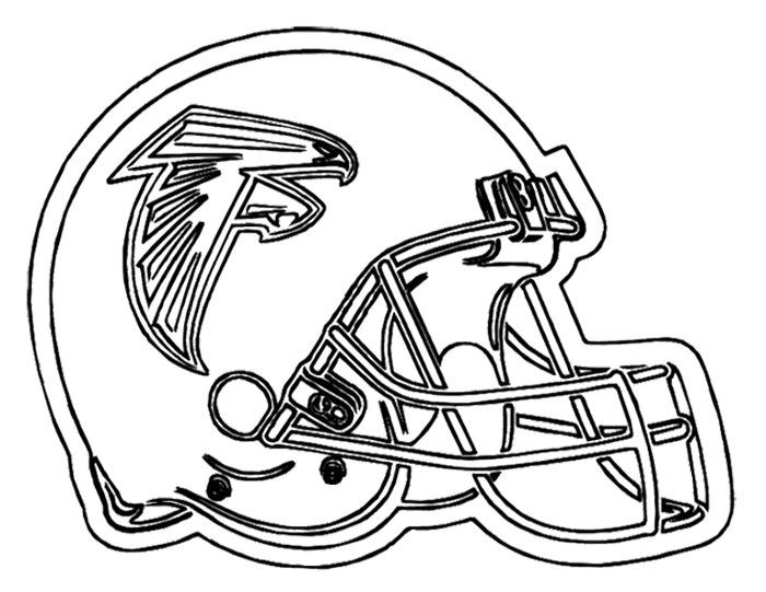 Football Helmet Atlanta Falcons Coloring Page | Kids Coloring