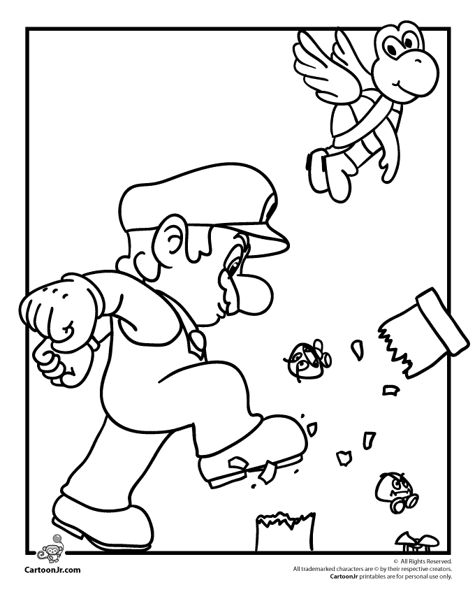 Mario Coloring Pages 