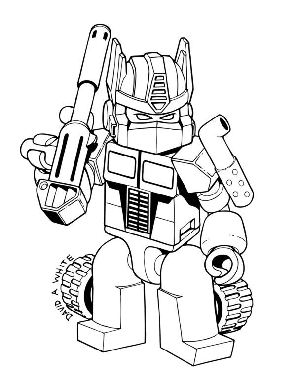 coloring pages of optimus prime