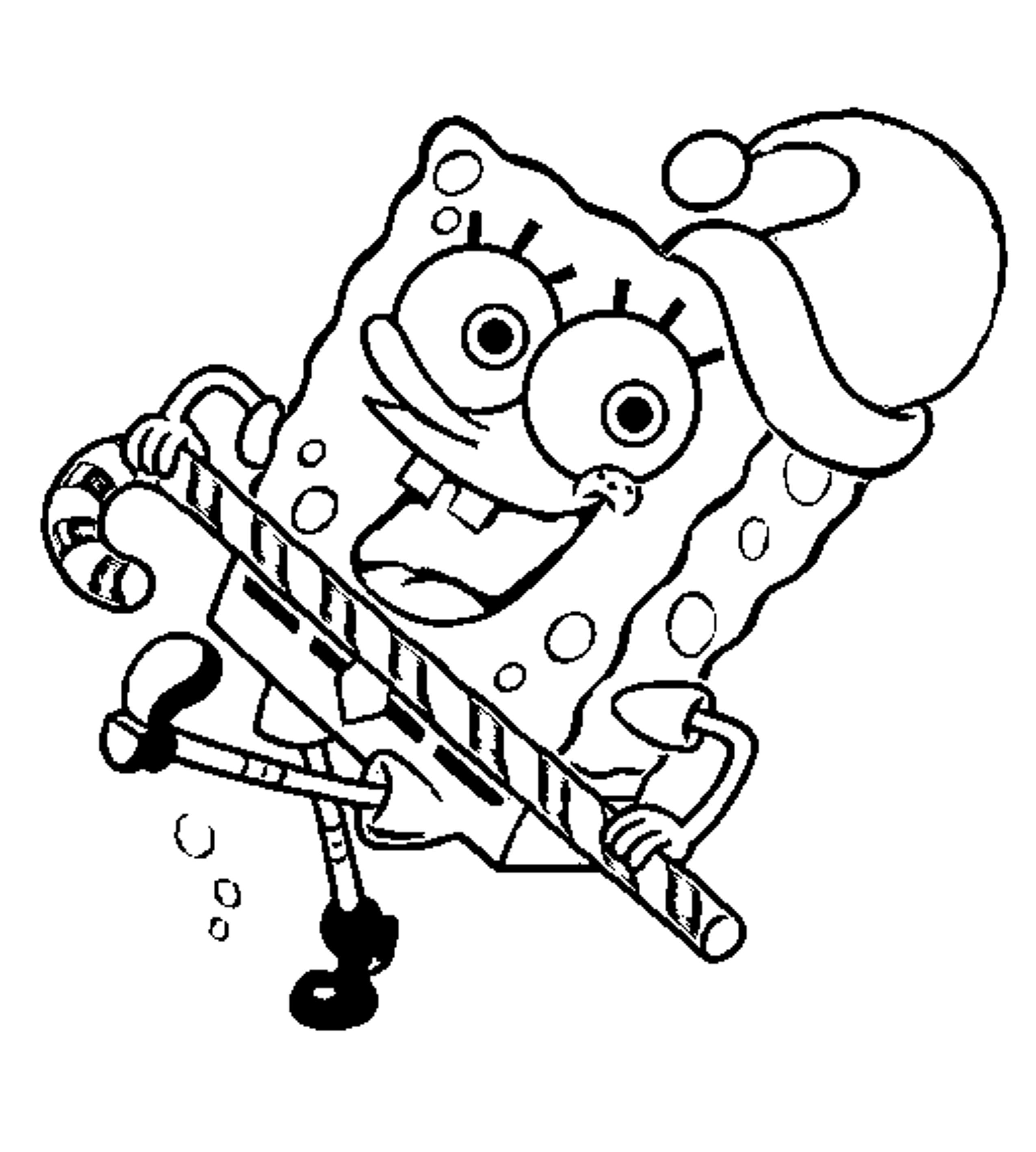 Ausmalbilder spongebob baby