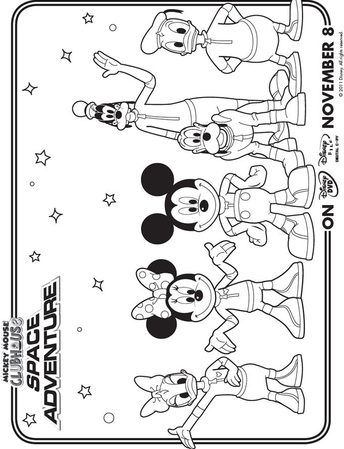 Free Printable Mickey Mouse Clubhouse Coloring Pages Download Free 