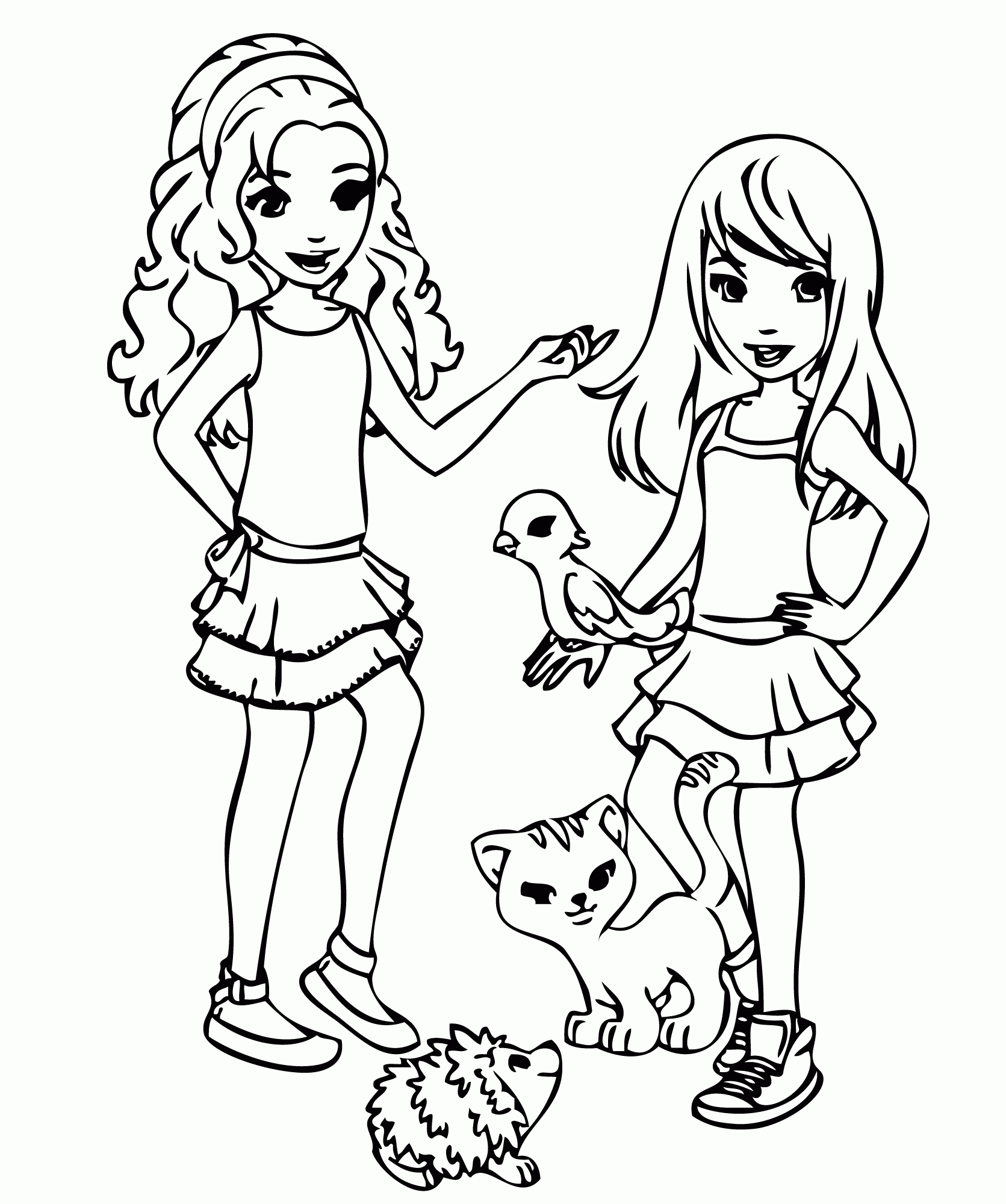 Lego Friends Coloring Pages Mia | High Quality Coloring Pages