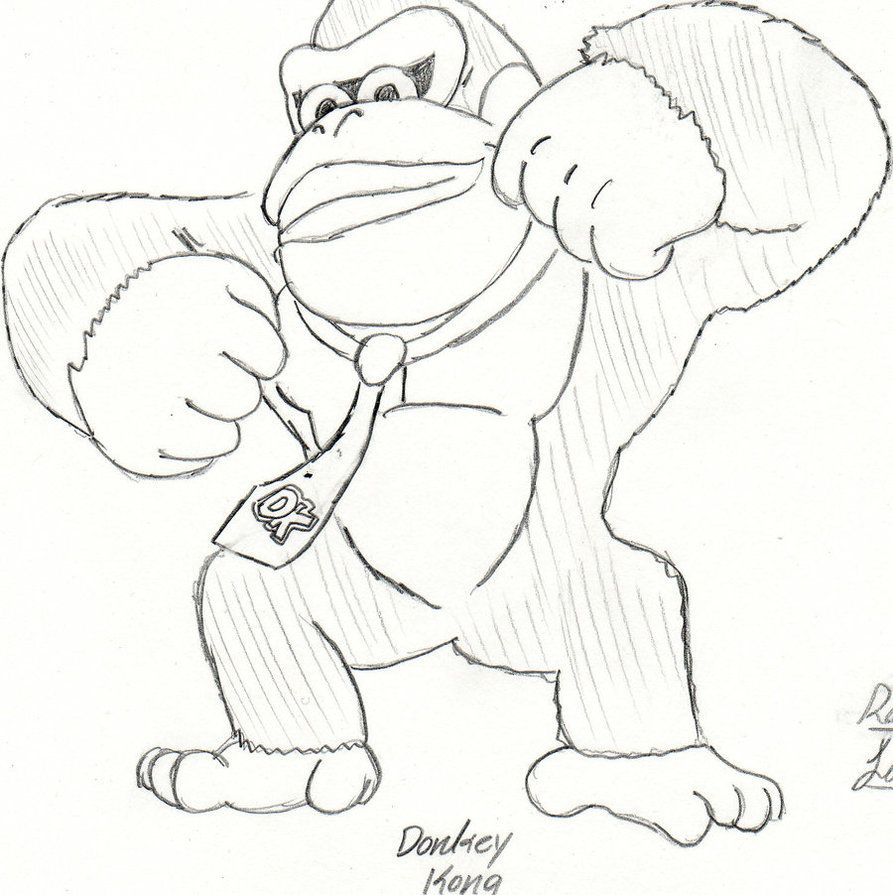 Donkey Kong Coloring Pictures | Coloring Pages for Kids and for Adults