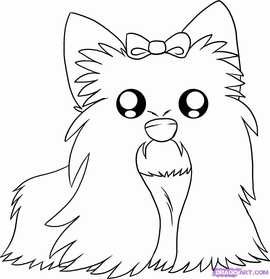Free Yorkie Coloring Page, Download Free Yorkie Coloring Page png ...