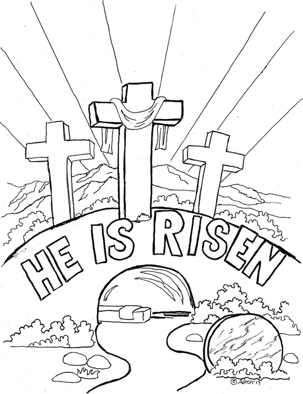 Religious Easter Coloring Pages |Free coloring on Clipart Library