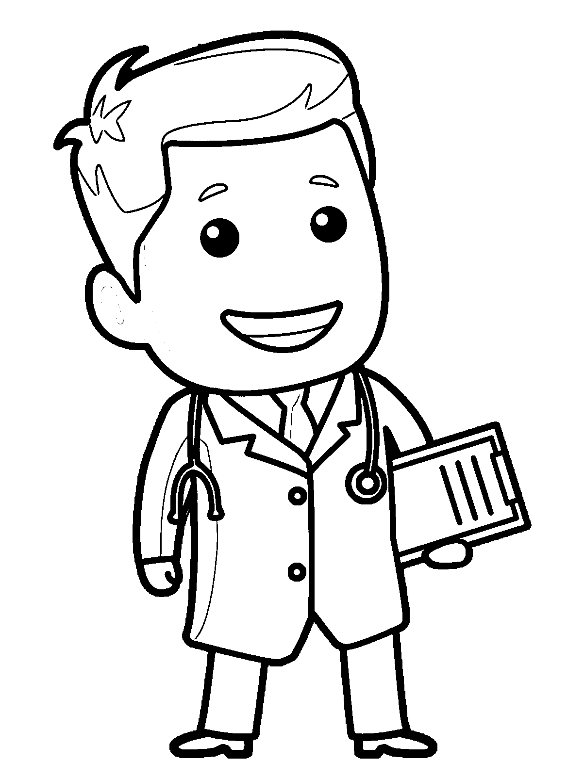 Free A Doctor Coloring Page, Download Free A Doctor Coloring Page png