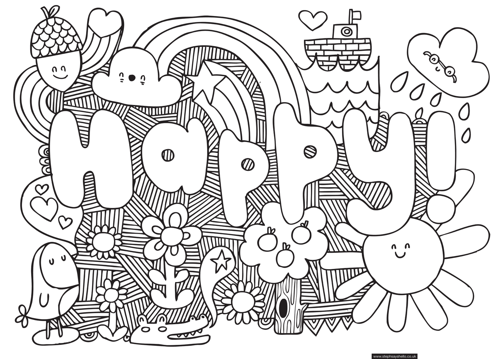 Free Free Printable Coloring Pages Of Cool Designs, Download Free ...