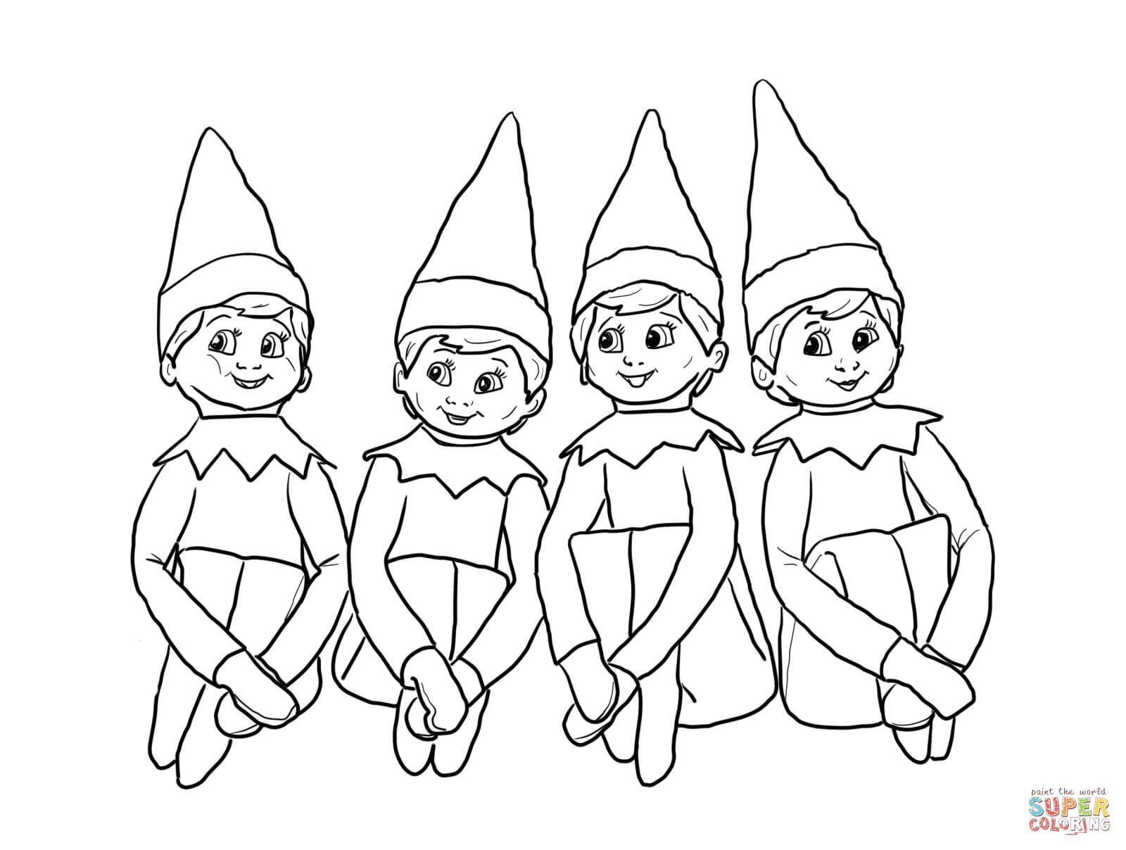 Free Printable Girl Elf On The Shelf Coloring Pages Download Free Clip Art Free Clip Art On