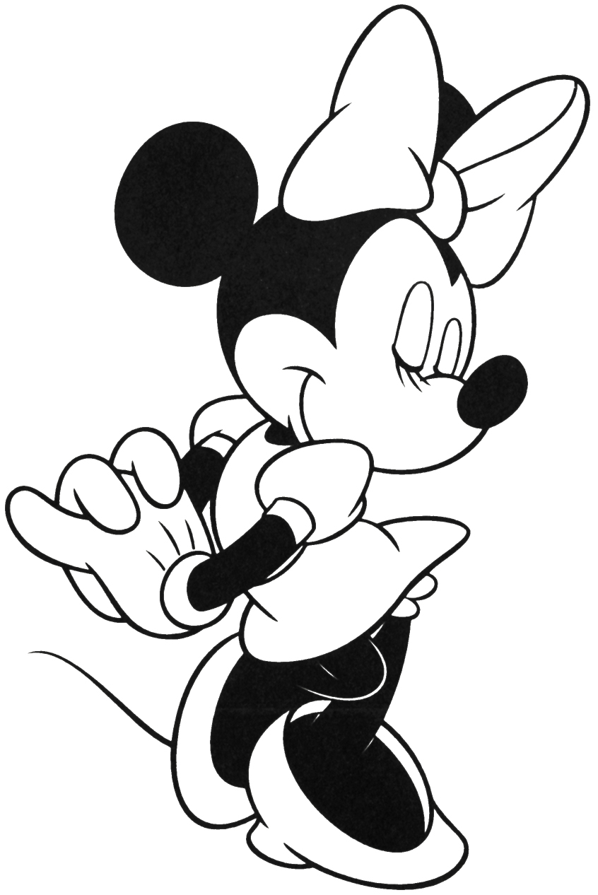 Free Minnie Mouse Outline, Download Free Minnie Mouse Outline png