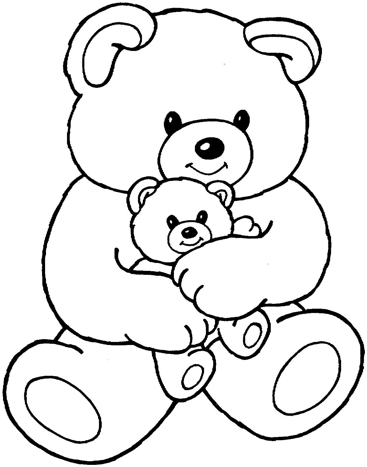 colour in teddy bear