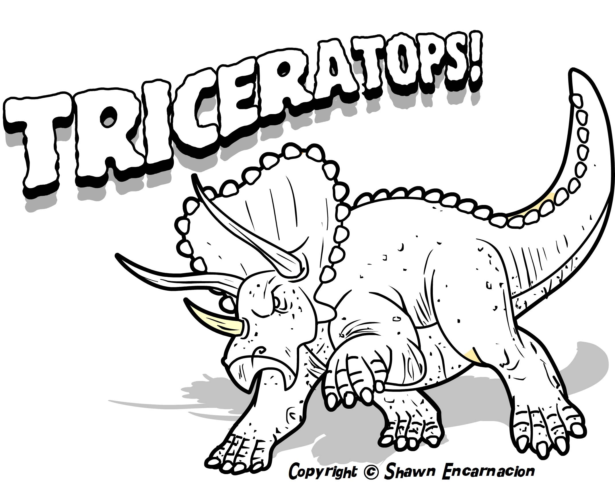Free Simple Dinosaur Coloring Pages, Download Free Simple Dinosaur