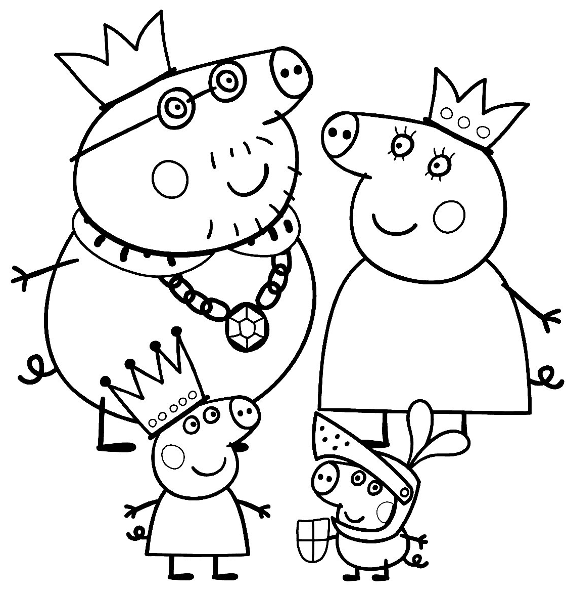 Free Printable Coloring Pages Peppa Pig, Download Free Printable